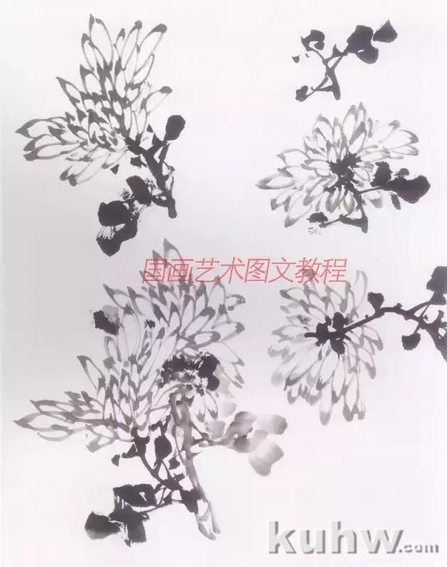 写意画菊花的画法教程