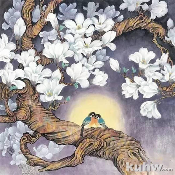 玉兰花绘画教程，真不错！