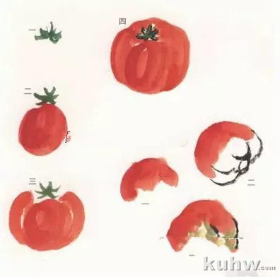 怎样画蔬果？蔬菜水果画法技法演示！各种蔬菜的写意画法