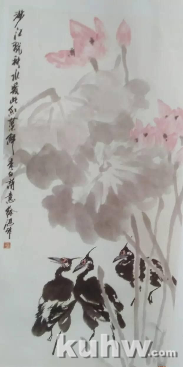 花鸟画技法教程：鹭的写意画法，国画苍鹭和芦苇的画法