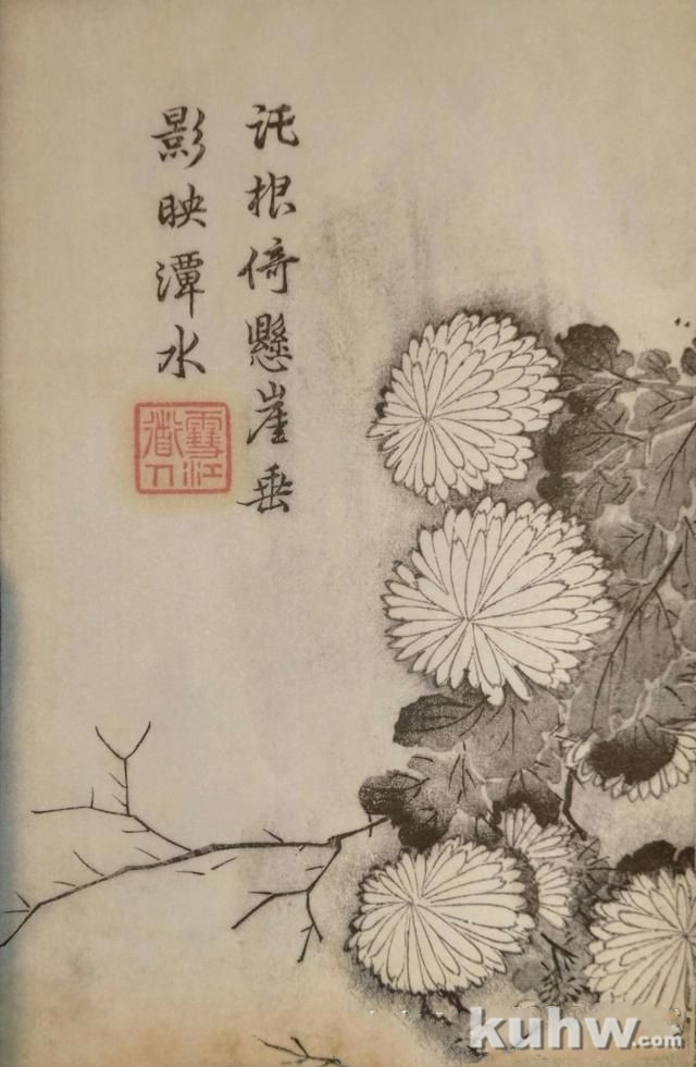 清前名家26种墨菊搭配画法之三，15幅画每天轻松学