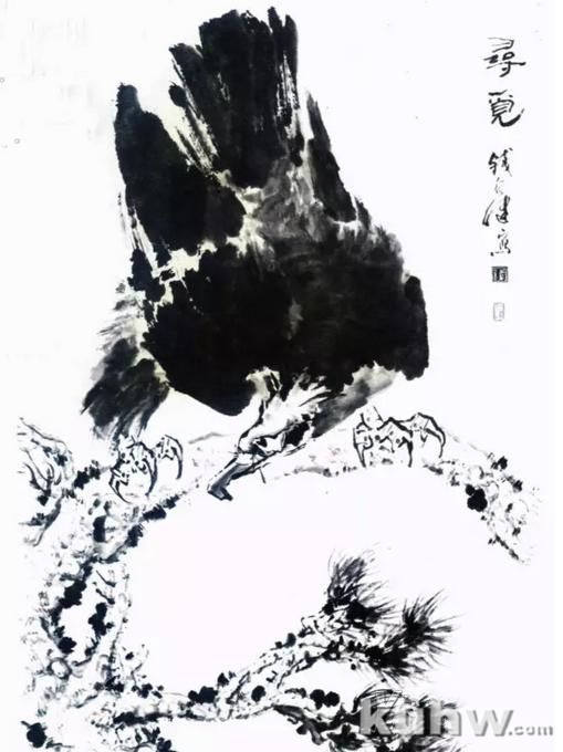 图文教程：国画鹰的画法