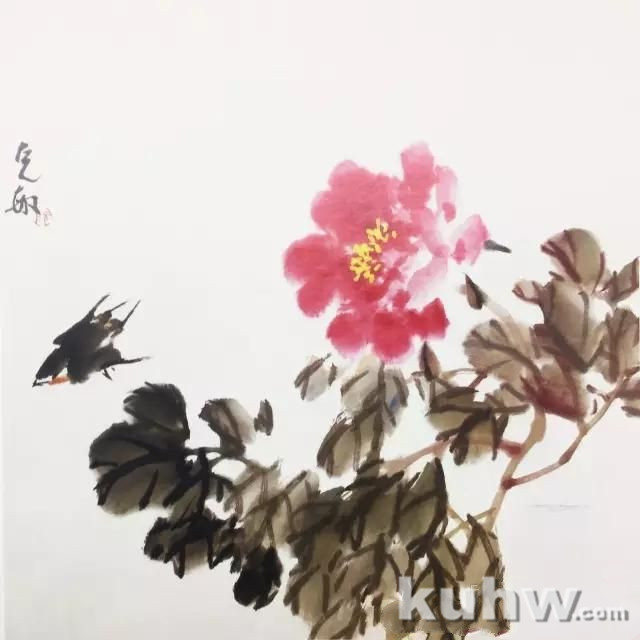 国画牡丹之一（花瓣、花头的画法）