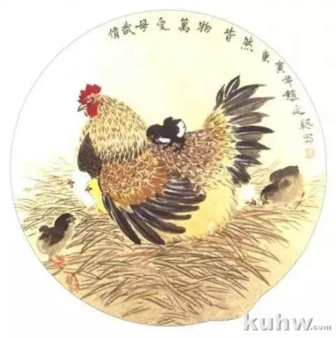 绘画构图示例教程，画鸡构图最新示范，课本上教的都过期了？