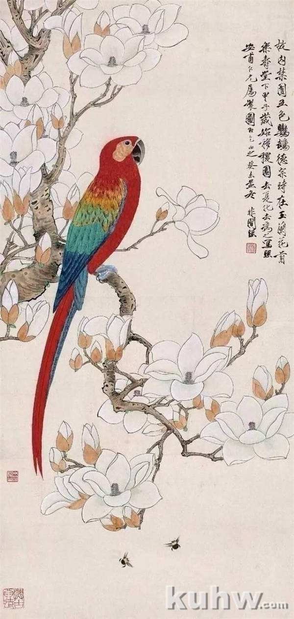 玉兰花绘画教程，真不错！