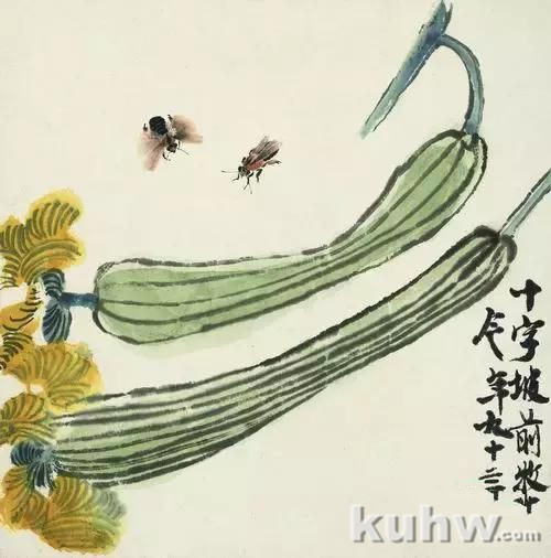 国画教程：蜜蜂画法