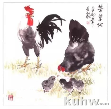 绘画构图示例教程，画鸡构图最新示范，课本上教的都过期了？