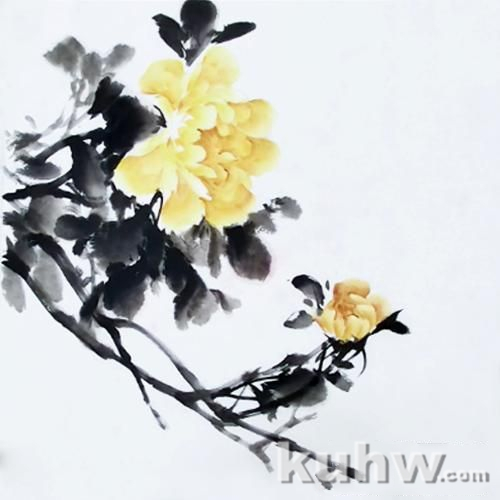 书画课程：梁桂玲老师――黄牡丹的画法（视频一）