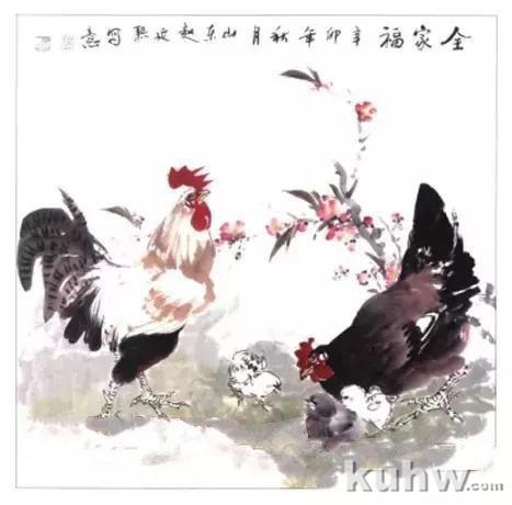 绘画构图示例教程，画鸡构图最新示范，课本上教的都过期了？