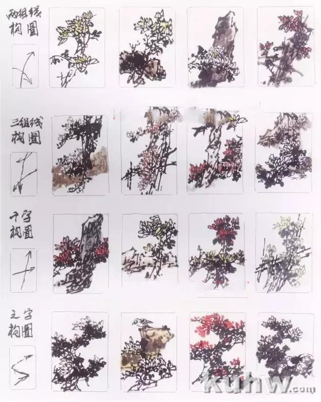 写意画菊花的画法教程