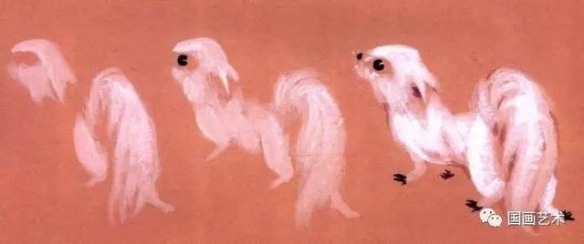 国画写意松鼠画法图文教程 动物画小写意作品欣赏，松鼠简笔画图解