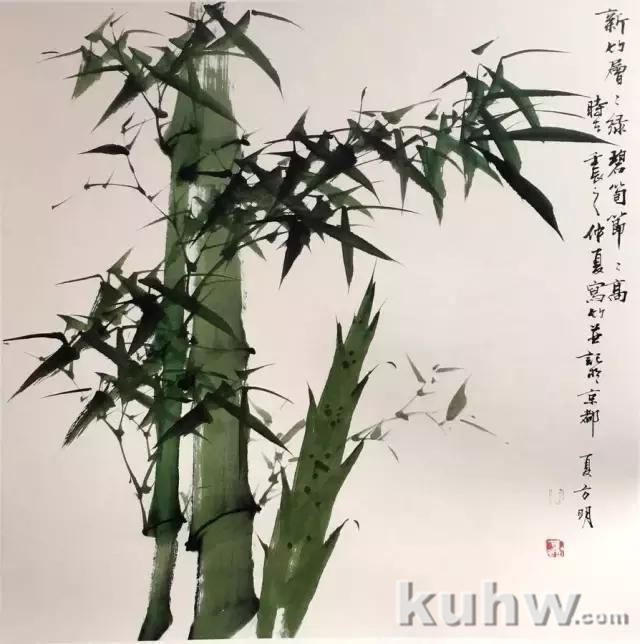 最齐全的墨竹口诀及画法，超好的素材