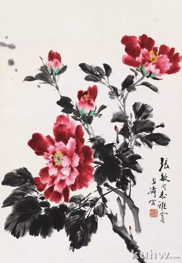 画牡丹构图详解