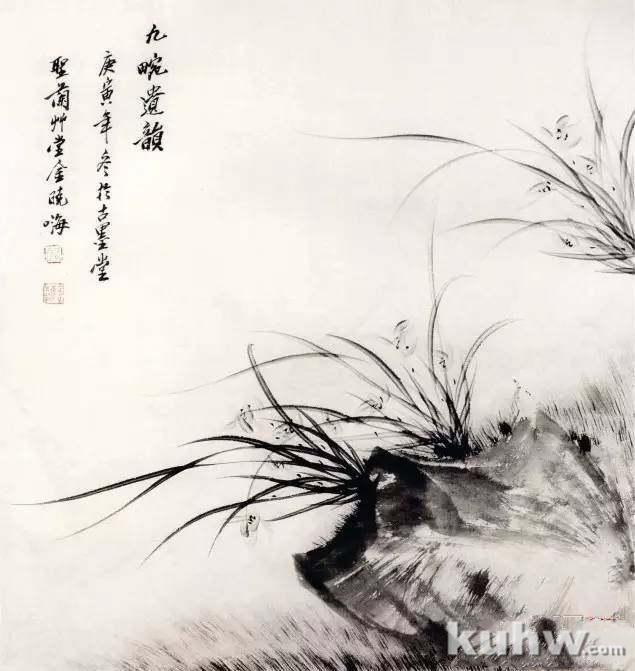 怎么画兰花？国画水墨画兰花步骤示范画法图文教程详解！