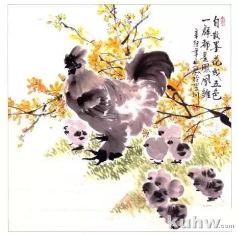 绘画构图示例教程，画鸡构图最新示范，课本上教的都过期了？