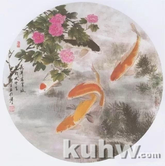 鲤鱼的工笔与写意画法