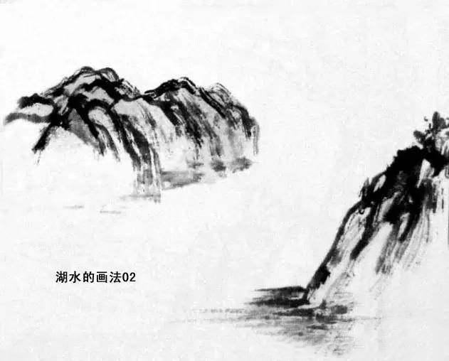 山水画基础教程：图文详解水的画法，历代名家画水高清作品欣赏！