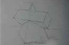 如何学素描――不会素描几何体？教你如何画方锥贯穿几何体！