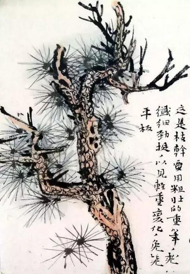 图文示范教程：松树，榆树，柳树的各种画法