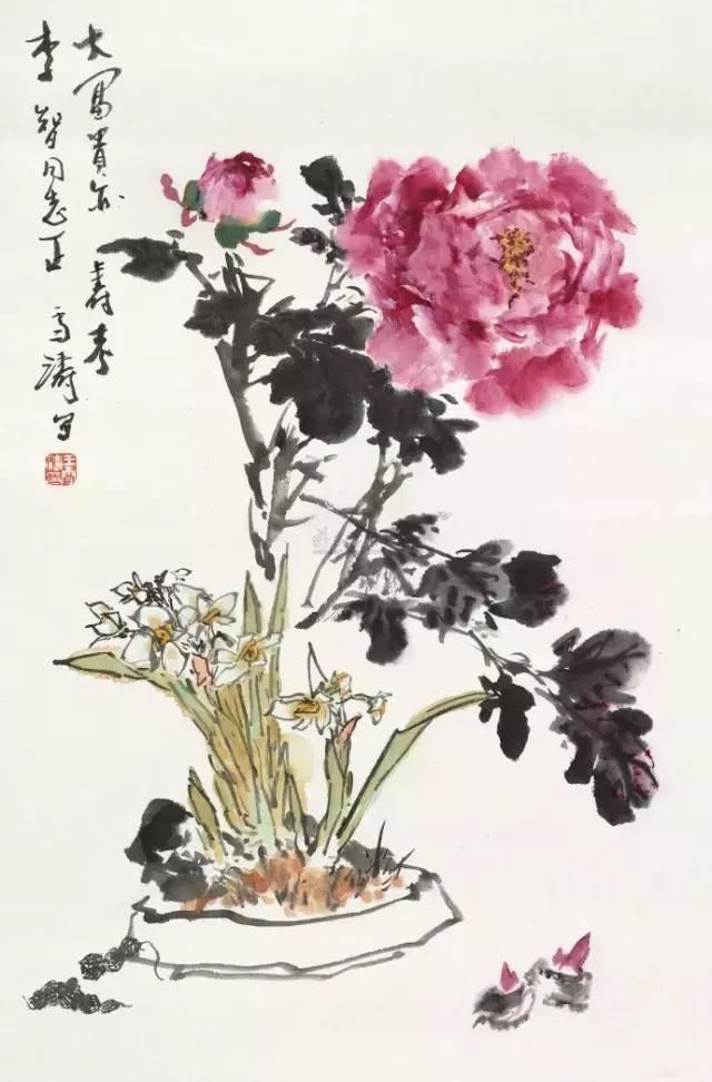 写意牡丹作品欣赏，富贵吉祥！