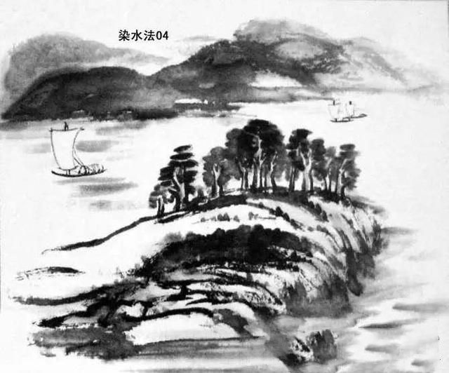 山水画基础教程：图文详解水的画法，历代名家画水高清作品欣赏！