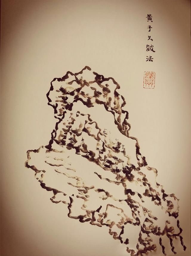 传统中国画画山石技法，48幅比对图外加2500字讲解