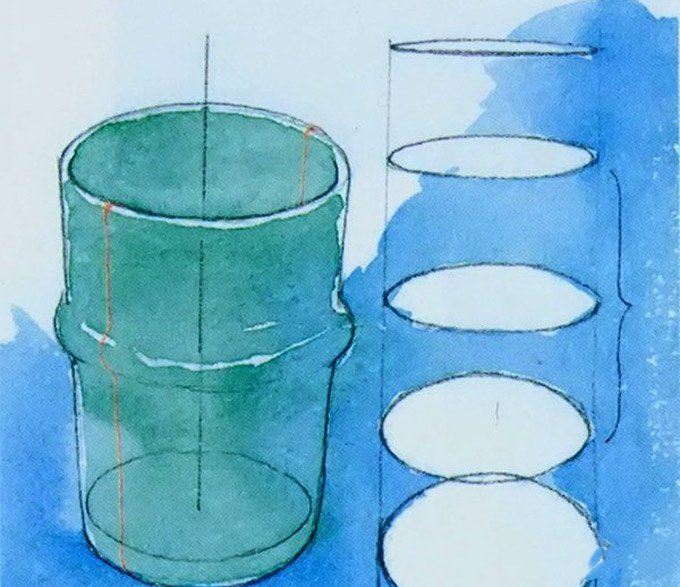 如何画一个玻璃杯子steps1水彩简单吗