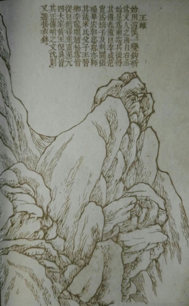 54幅对比图，讲解清前山水名家27种画山峦技法