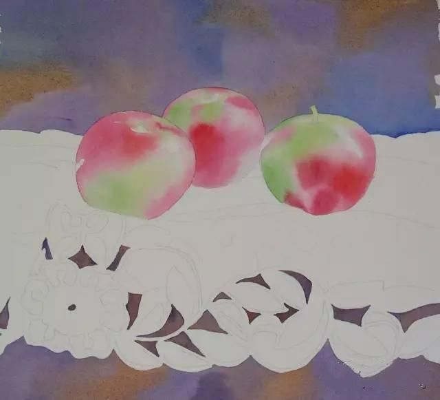 如何自学水彩，水彩画入门教程，苹果的水彩画法步骤图解