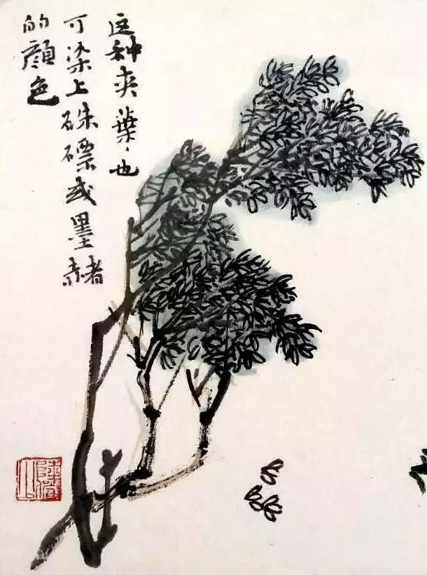 图文示范教程：松树，榆树，柳树的各种画法