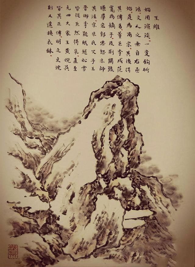 54幅对比图，讲解清前山水名家27种画山峦技法