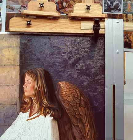 angel art, painting angels, how to paint an angel