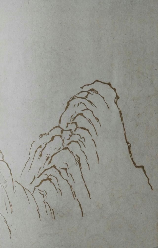 23幅黑白图和水墨稿讲解《芥子园画谱》画山十二式