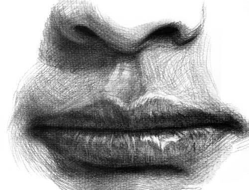 素描基础篇――如何画出性感的嘴唇