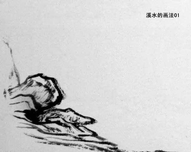 山水画基础教程：图文详解水的画法，历代名家画水高清作品欣赏！