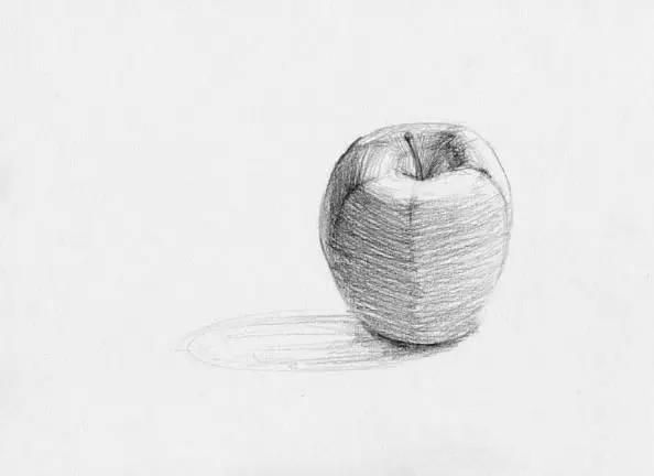 素描解刨学角度教你画一个苹果一把香蕉