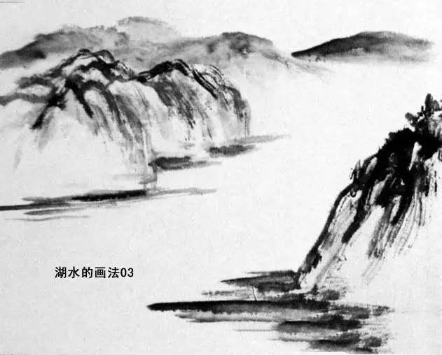 山水画基础教程：图文详解水的画法，历代名家画水高清作品欣赏！