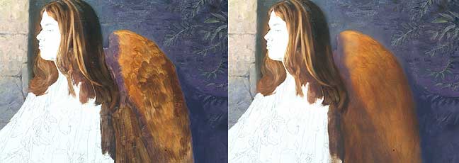 angel painting demonstration, art demo online, free oil painting lessons, how to paint angels