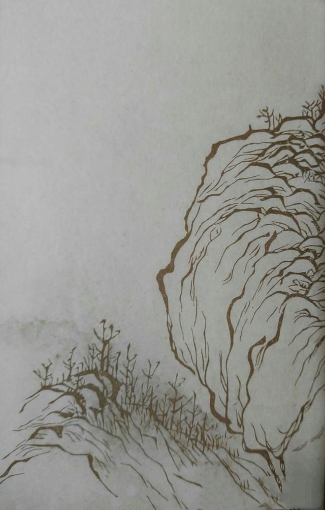 23幅黑白图和水墨稿讲解《芥子园画谱》画山十二式