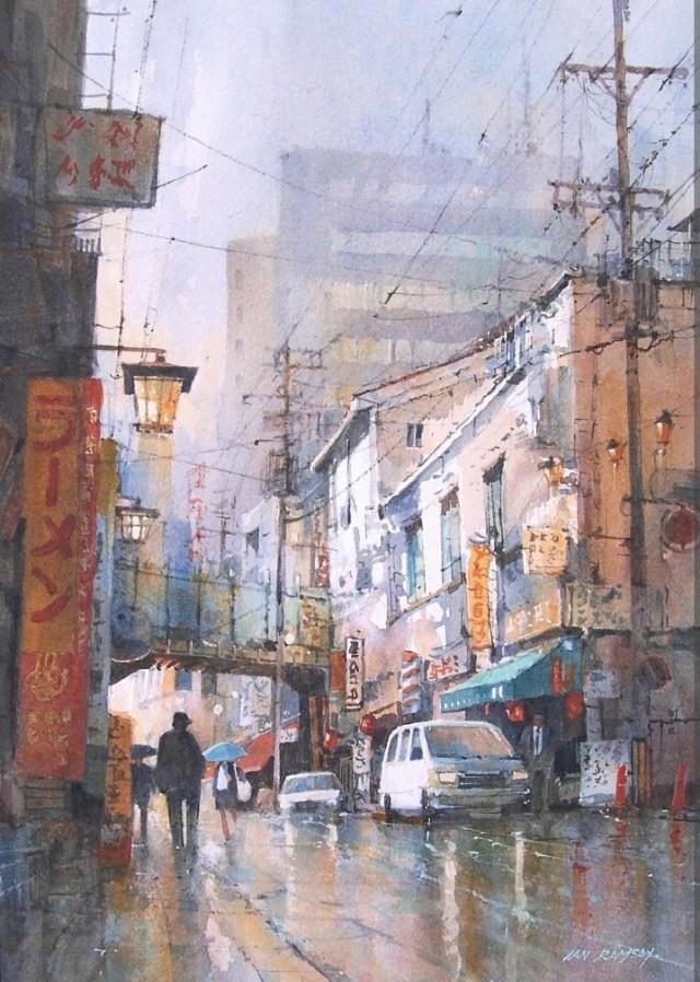 水彩画家 Ian Ramsay 作品