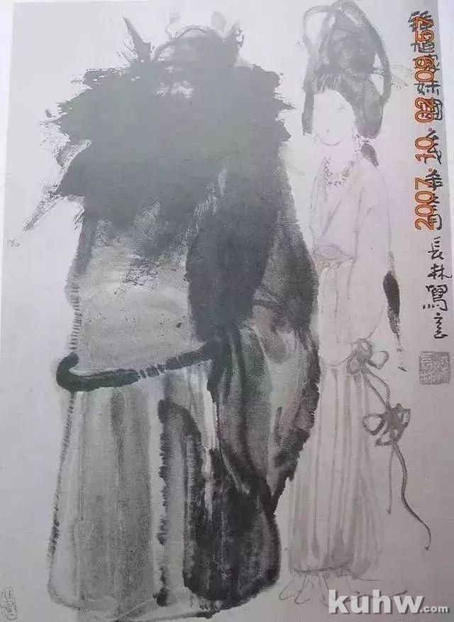 国画写意人物画的技法