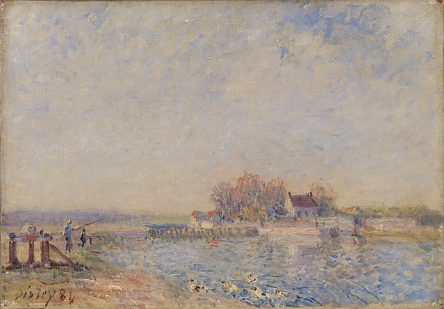 阿尔弗雷德·西斯利（Alfred Sisley）作品《塞夫尔桥》高清下载