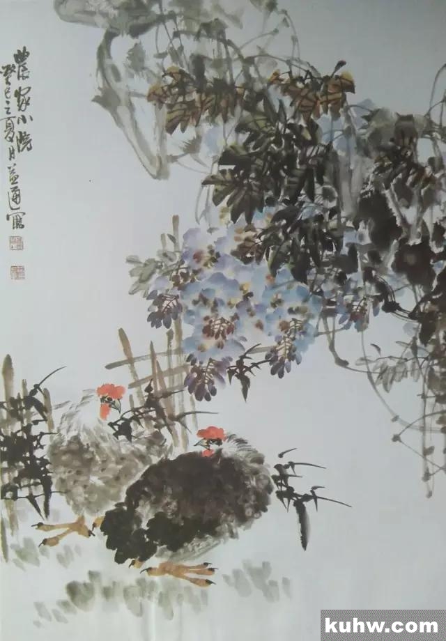 紫藤画法