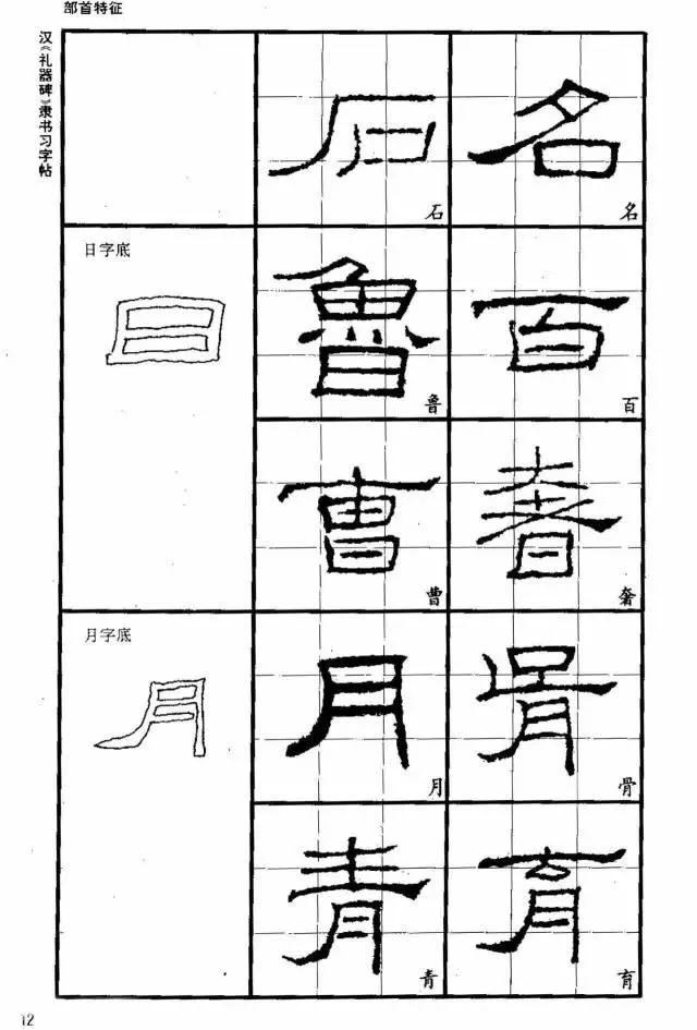 隶书《圣教序》《礼器碑字帖》