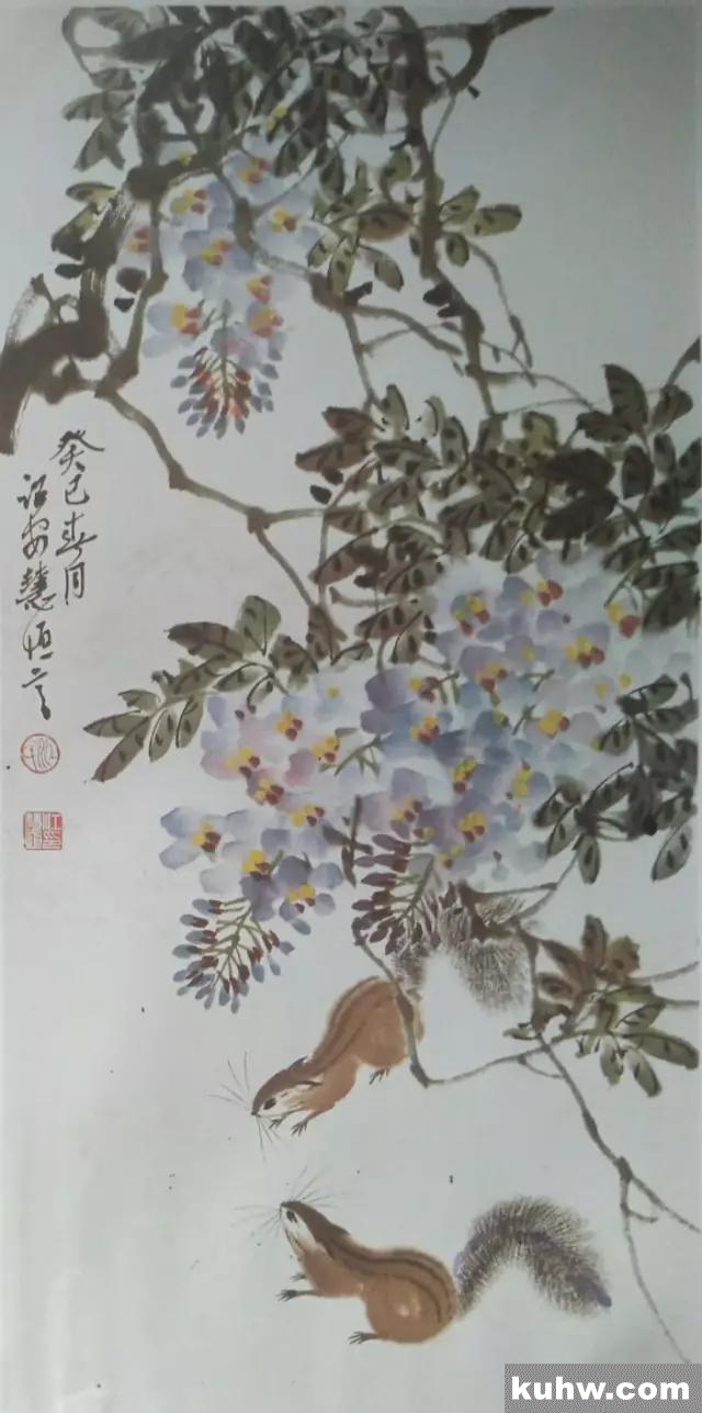 紫藤画法