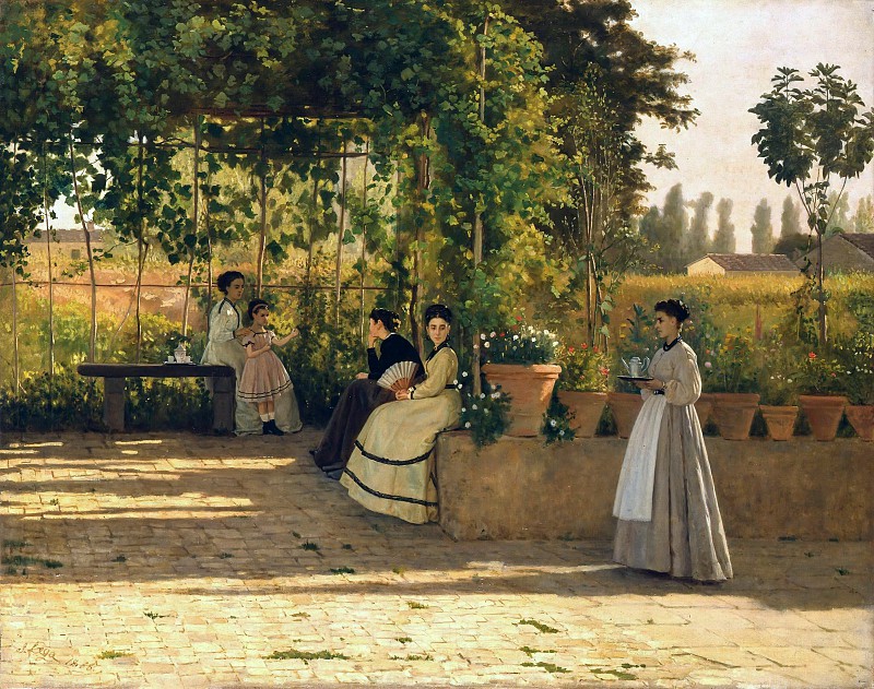 Silvestro Lega –凉亭 高清下载