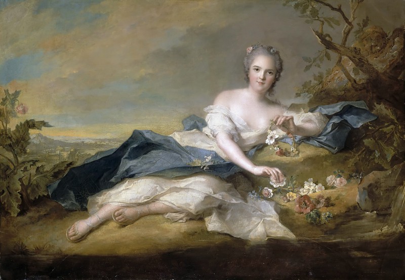 让·马克·纳蒂尔 （ Jean-Marc Nattier）–法国安妮·亨利埃特（Anne-Henriette de France），亨利埃特夫人 高清下载