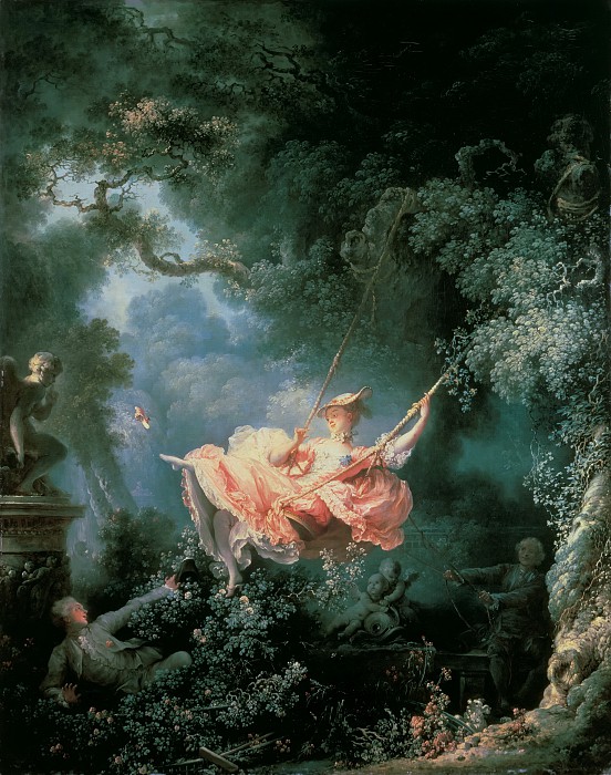 让·奥诺·弗拉戈纳尔（ Jean Honore Fragonard） –《秋千》高清下载