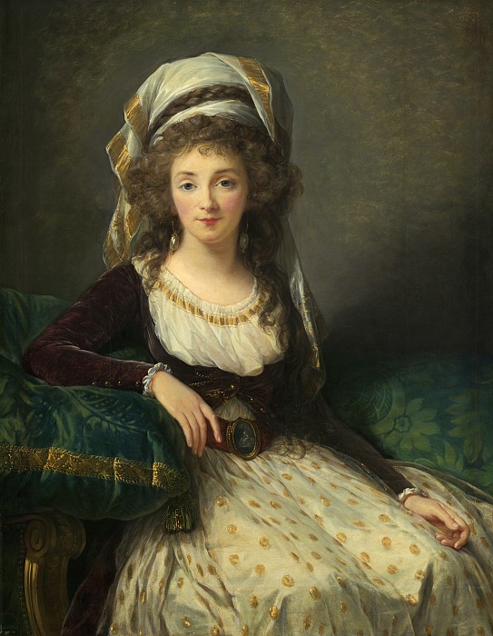 路易丝·维吉·勒布朗（Elisabeth-Louise Vigee Le Brun）–弗雷斯内斯夫人阿格塞索夫人 高清下载