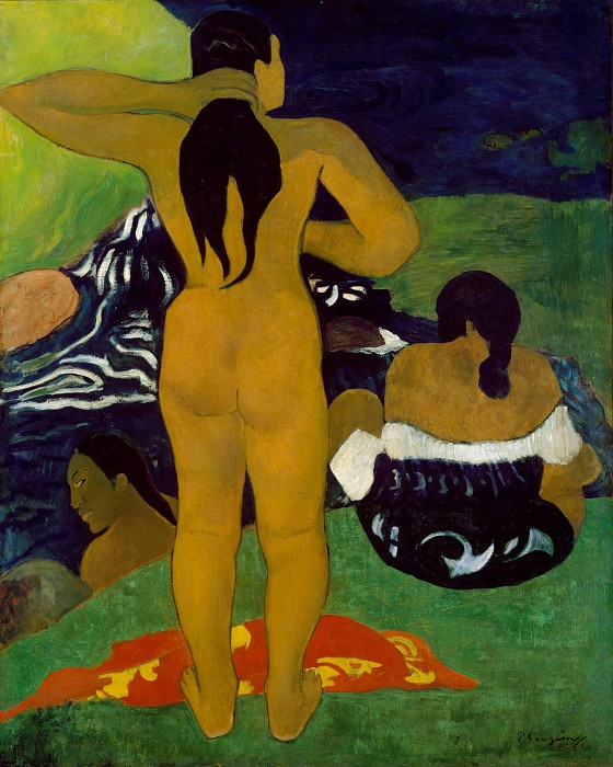 保罗·高更（Paul Gauguin）–大溪地女性沐浴 高清下载